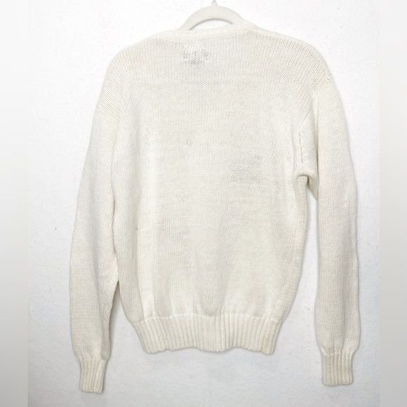 Vintage Boat House Row Tennis Pickleball Cotton Blend V-Neck Sweater Size XL - Picture 2 of 6